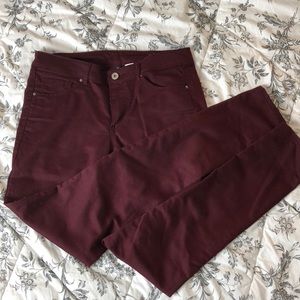 Maroon skinny